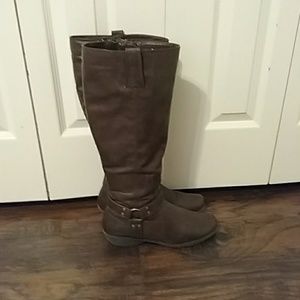 Brown Wide and extra wide calf boots